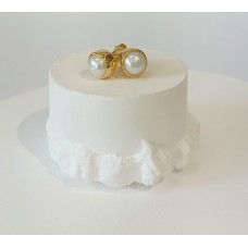 Σκουλαρίκια χρυσά καρφωτά 14Κ μαργαριτάρι (E295)